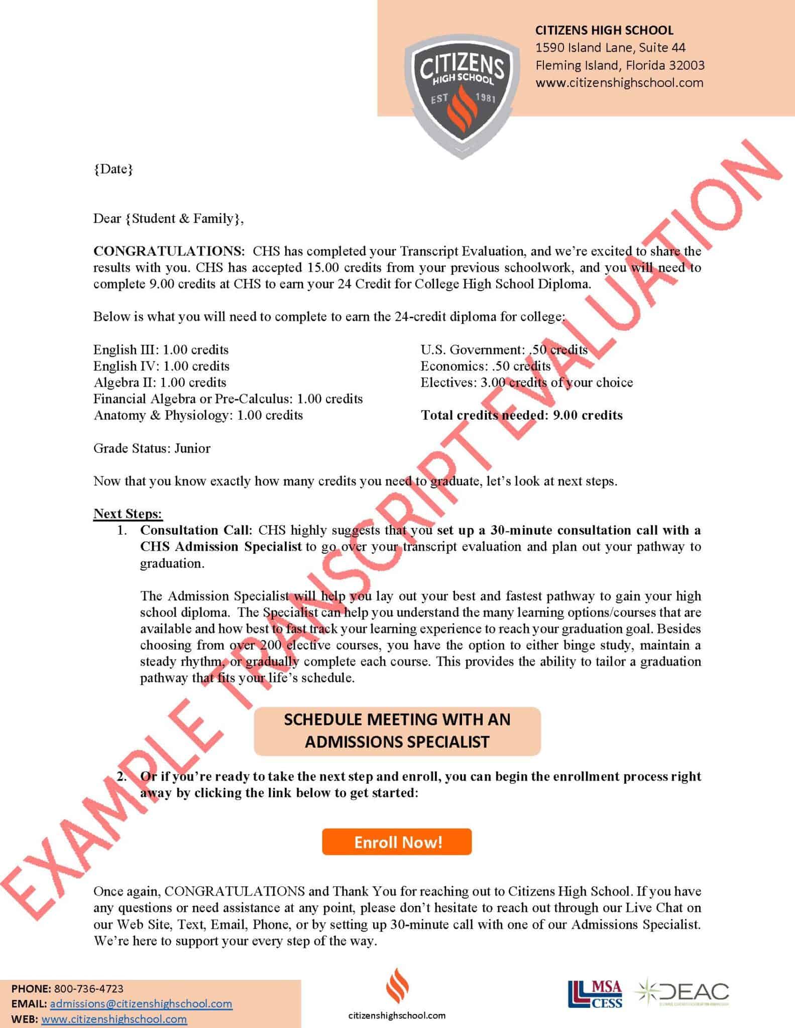 College Diploma Program | Citizens High School